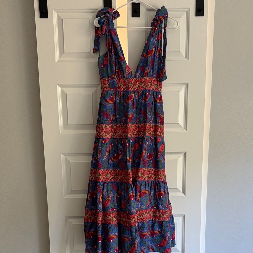House of Harlow 1960 Floral Maxi Dress - Blue and Red